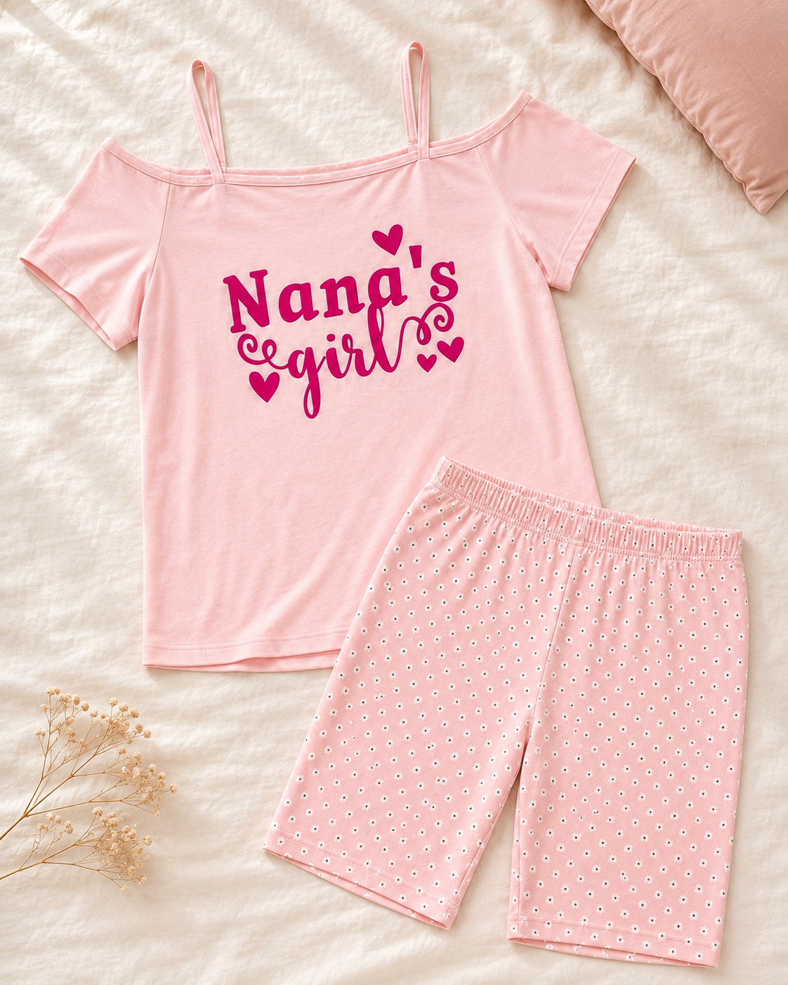 Women's Pajama Set – Top & Shorts