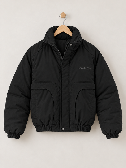 Fur-Lined Bomber Jacket