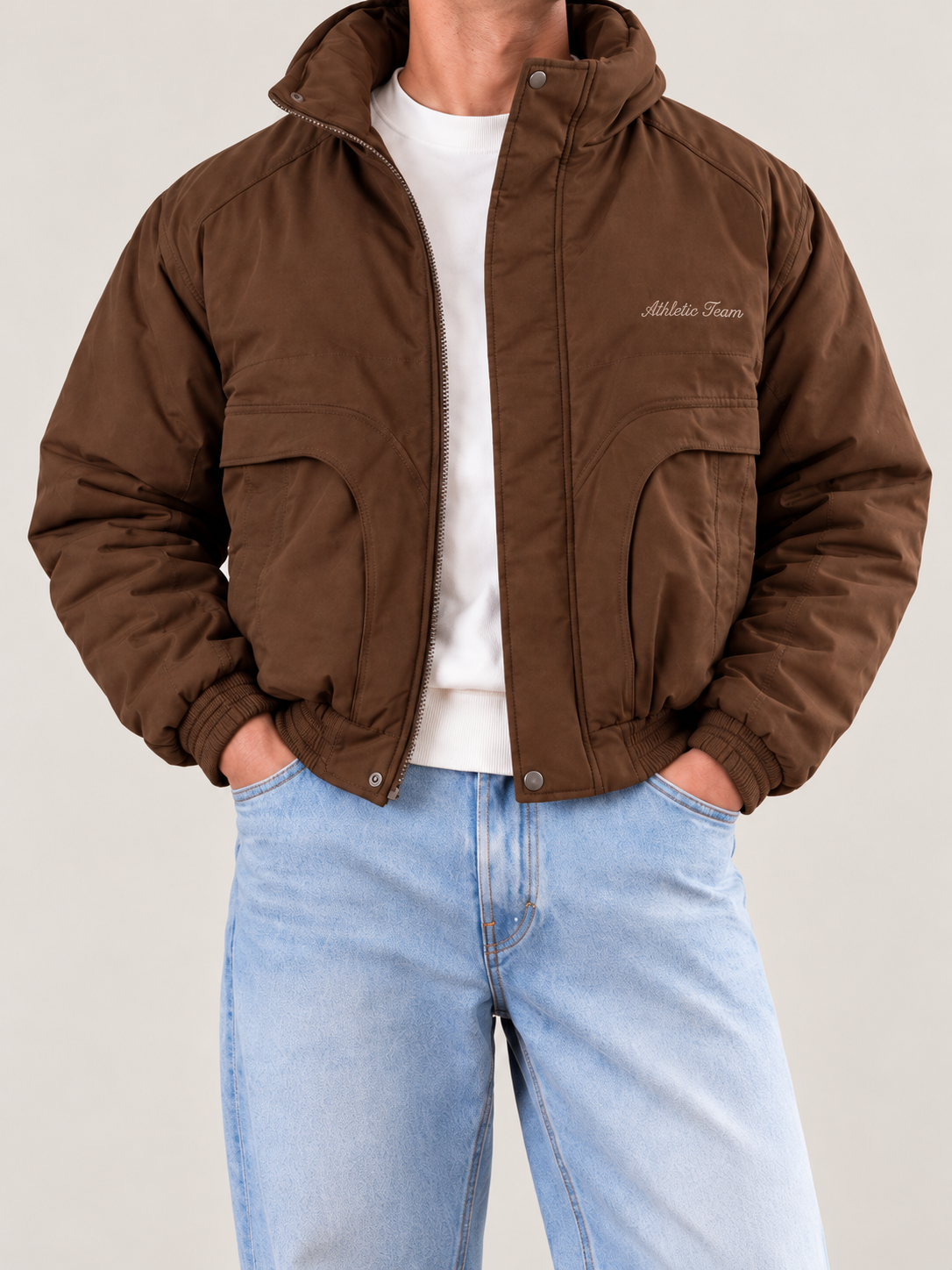 Fur-Lined Bomber Jacket