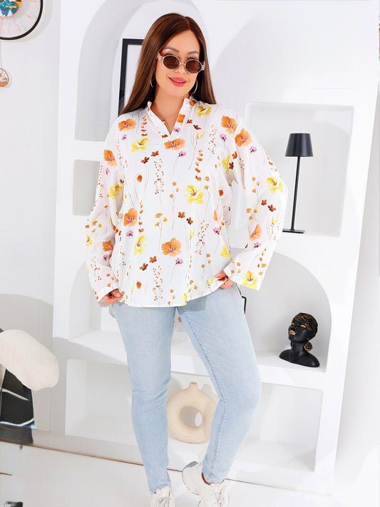 Women’s Casual Soft Blouse with Prints