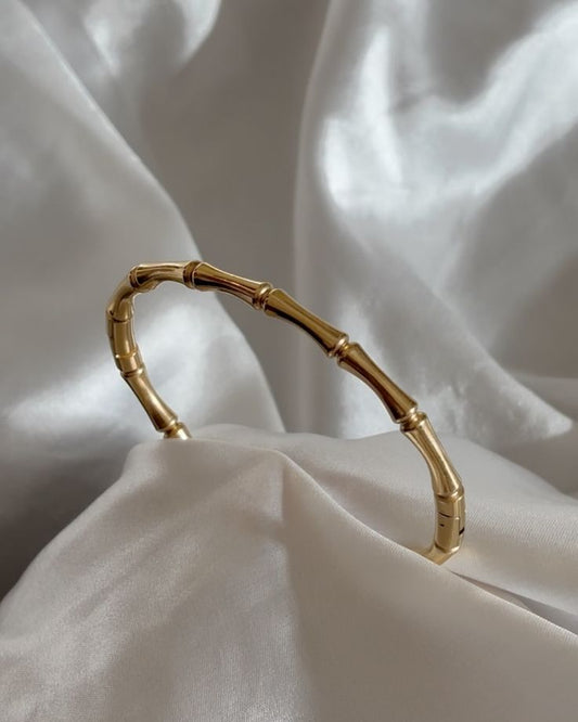 Minimal Bamboo Steel Bracelet