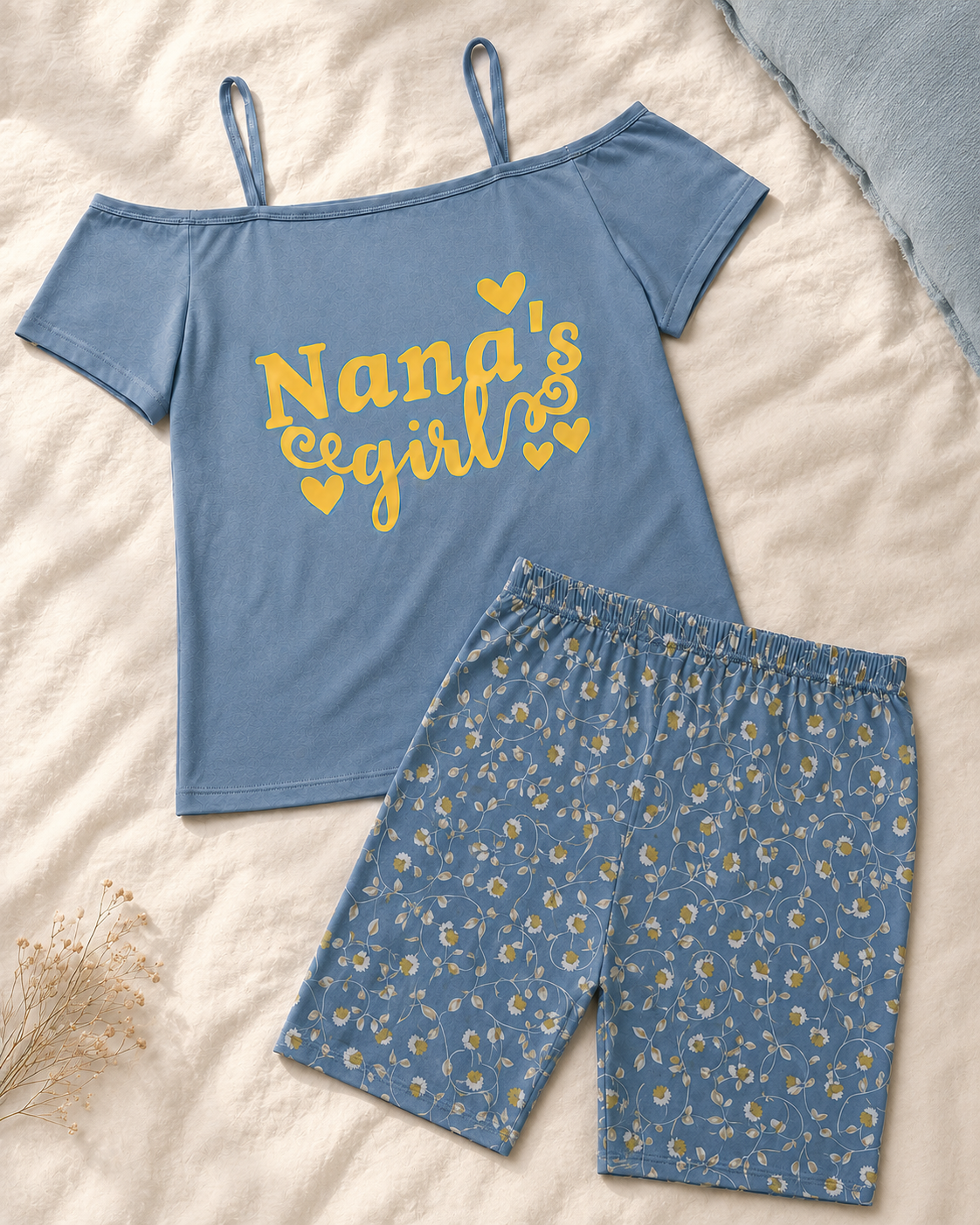 Women's Pajama Set – Top & Shorts