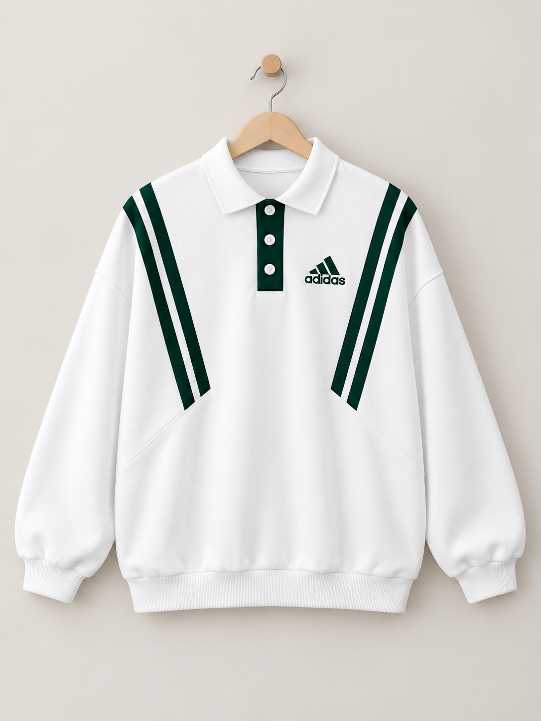 Adidas Oversized Polo Sweatshirt
