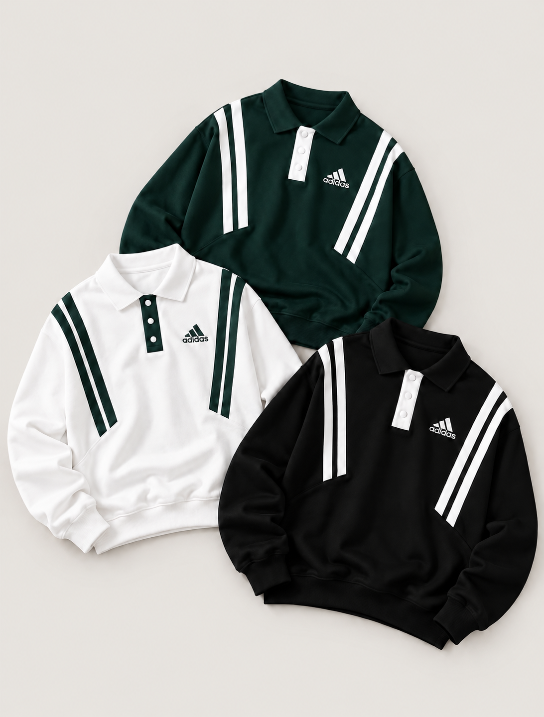 Adidas Oversized Polo Sweatshirt