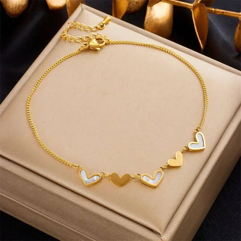 Shell Hearts Bracelet