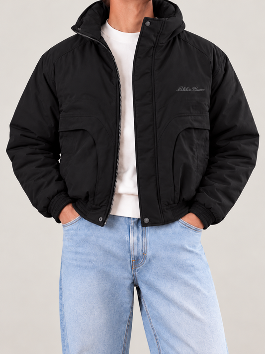 Fur-Lined Bomber Jacket