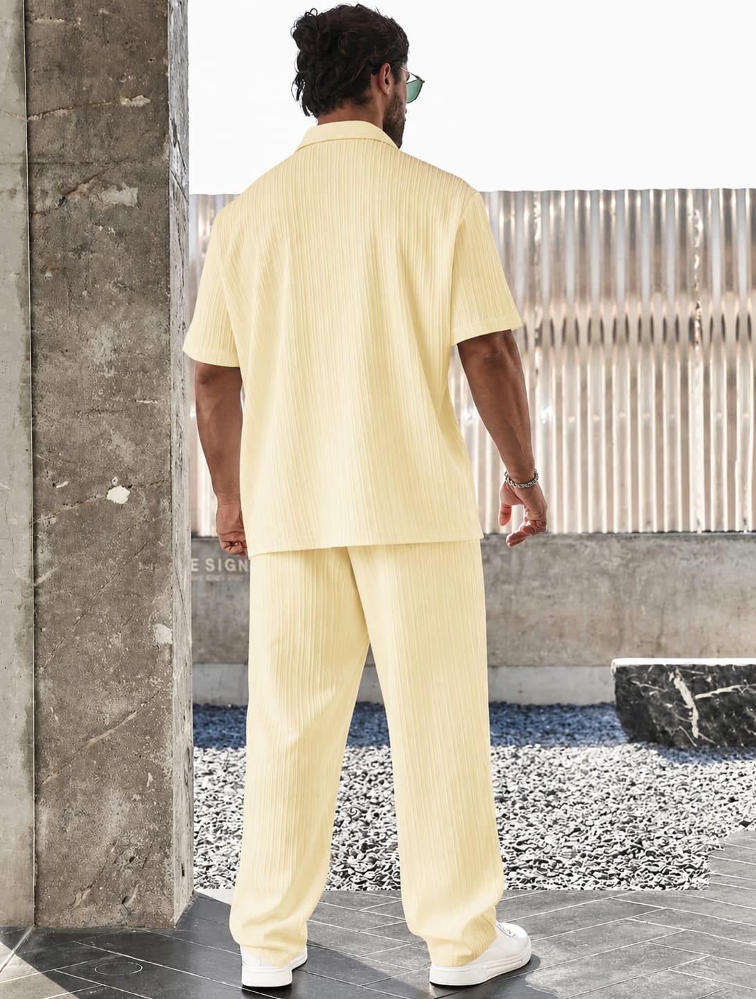 ZARA-Inspired Cotton Jacquard Summer Suit