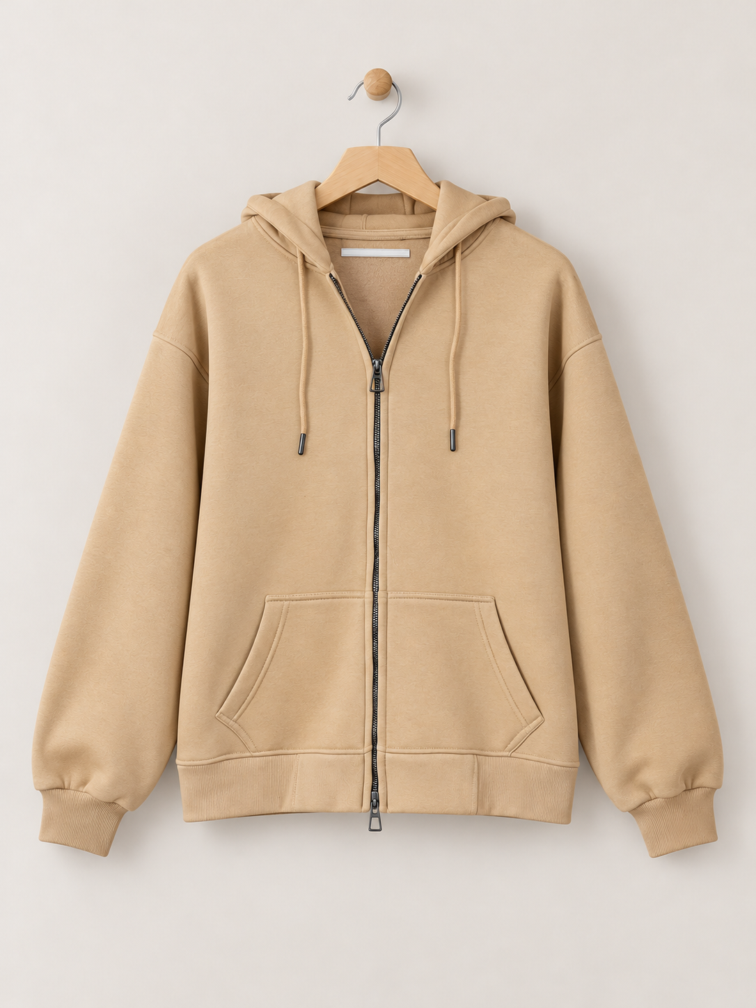 Cotton Zip-Up Hoodie