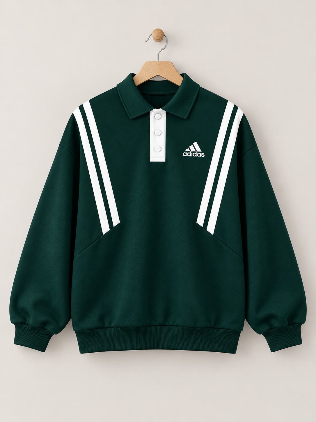 Adidas Oversized Polo Sweatshirt