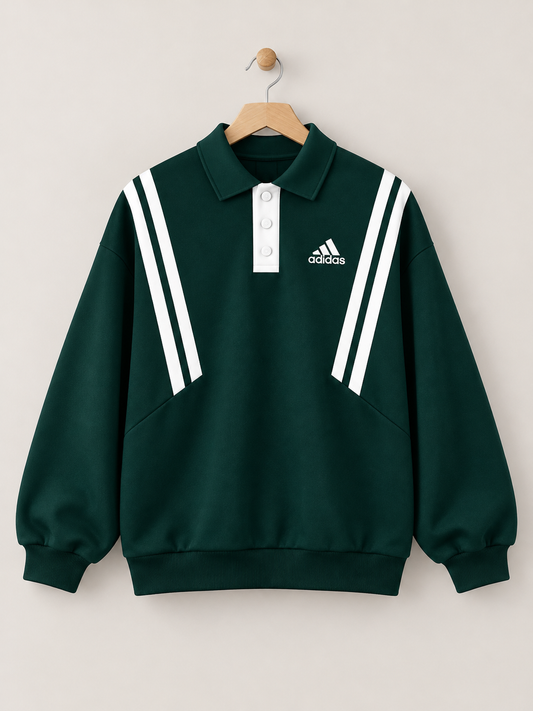 Adidas Oversized Polo Sweatshirt