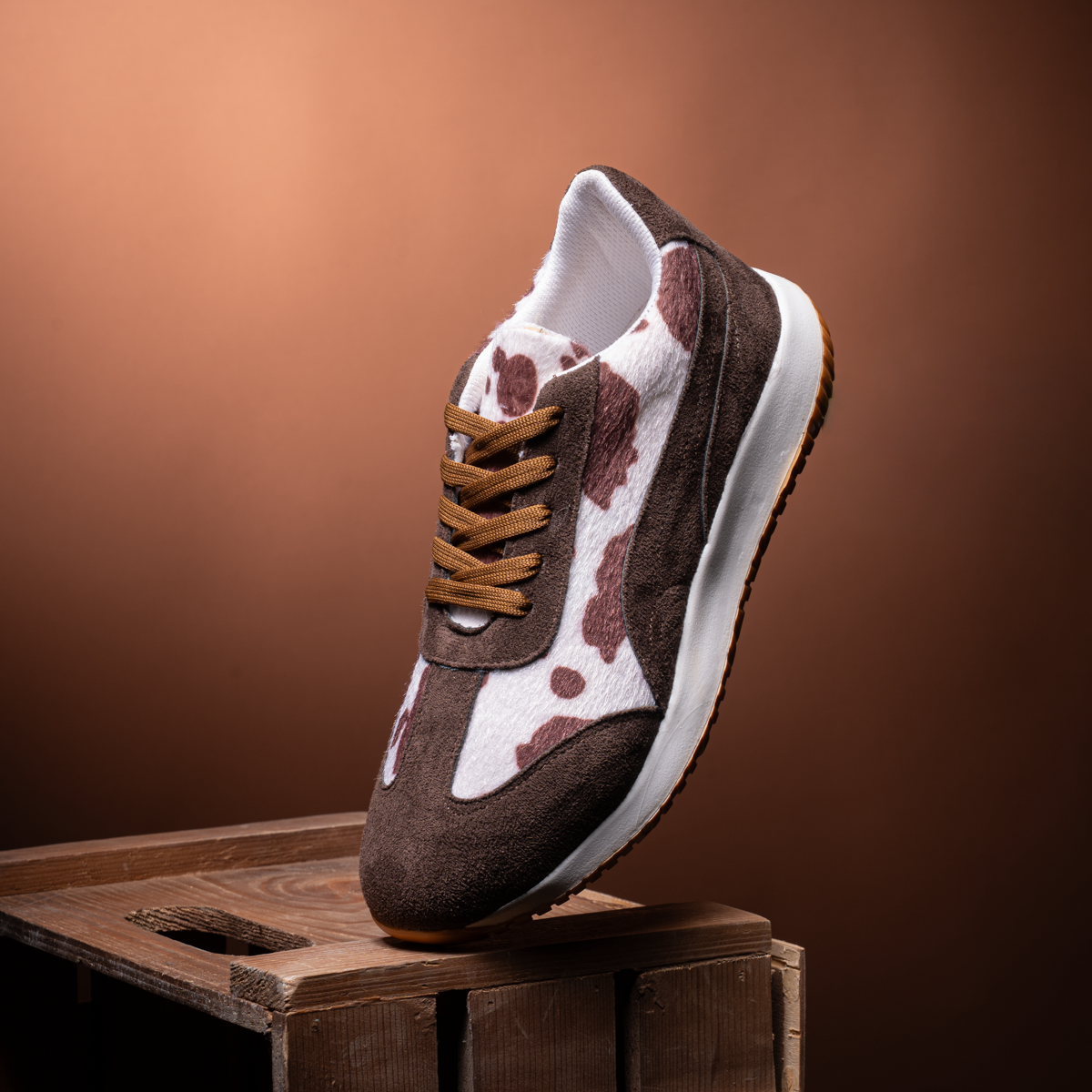 Cow Print Casual Sneakers