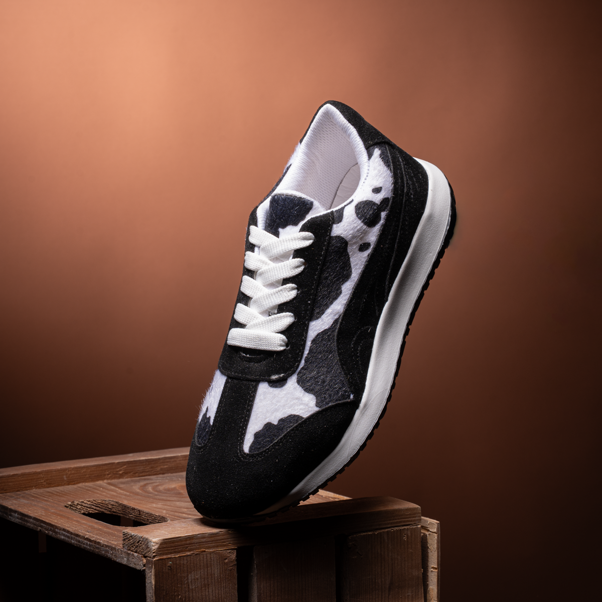 Cow Print Casual Sneakers