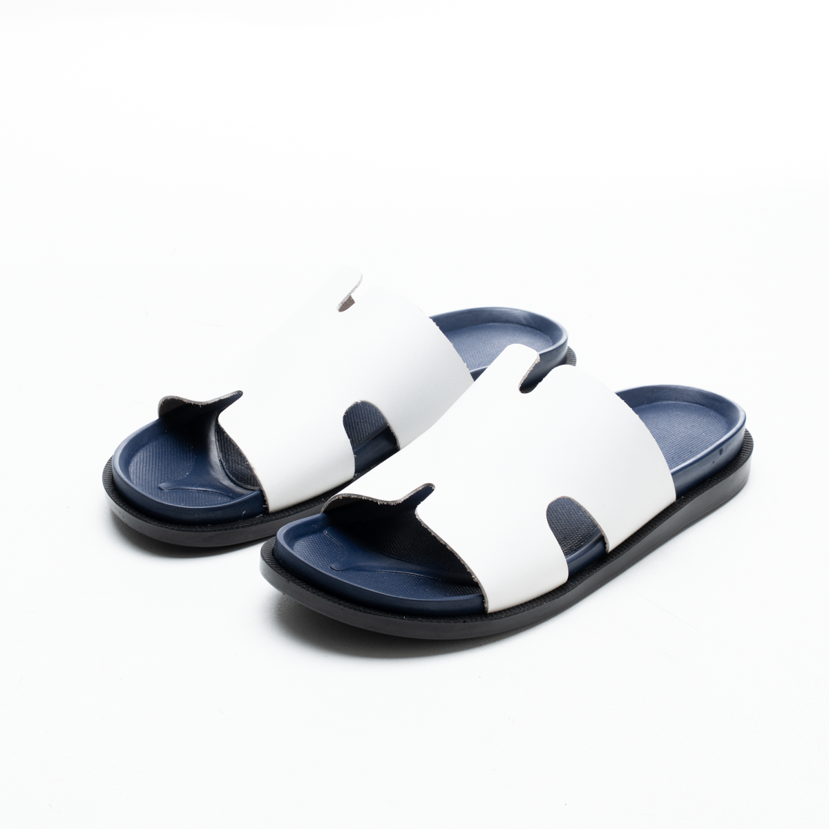 Hermes H-Design Leather Slipper