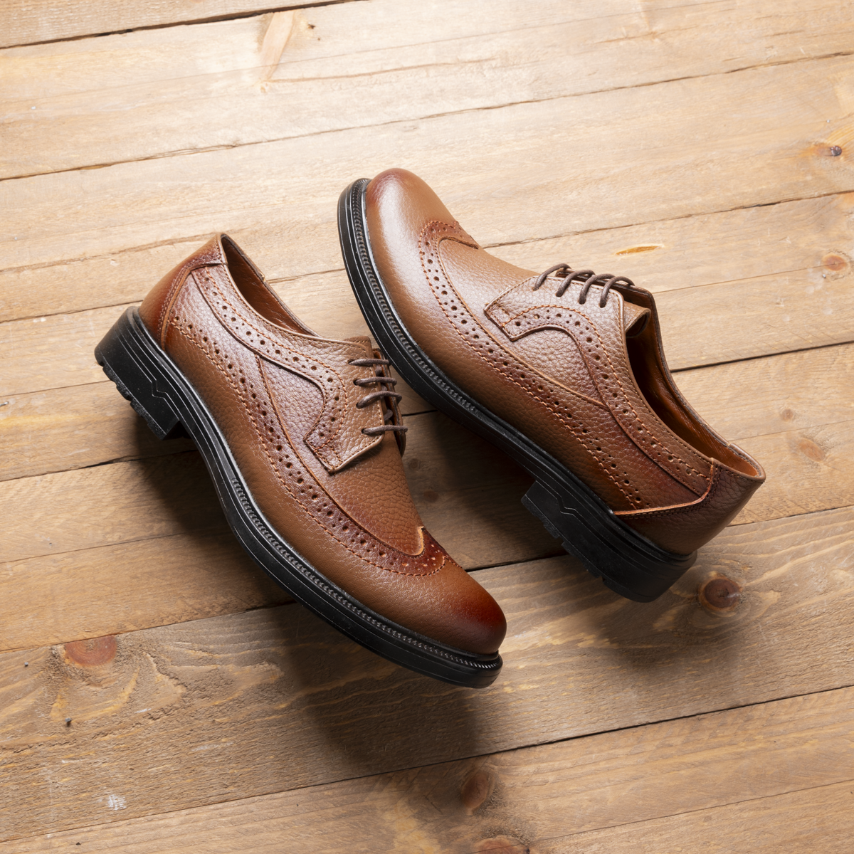 Men's Brogue Oxford – Genuine Leather
