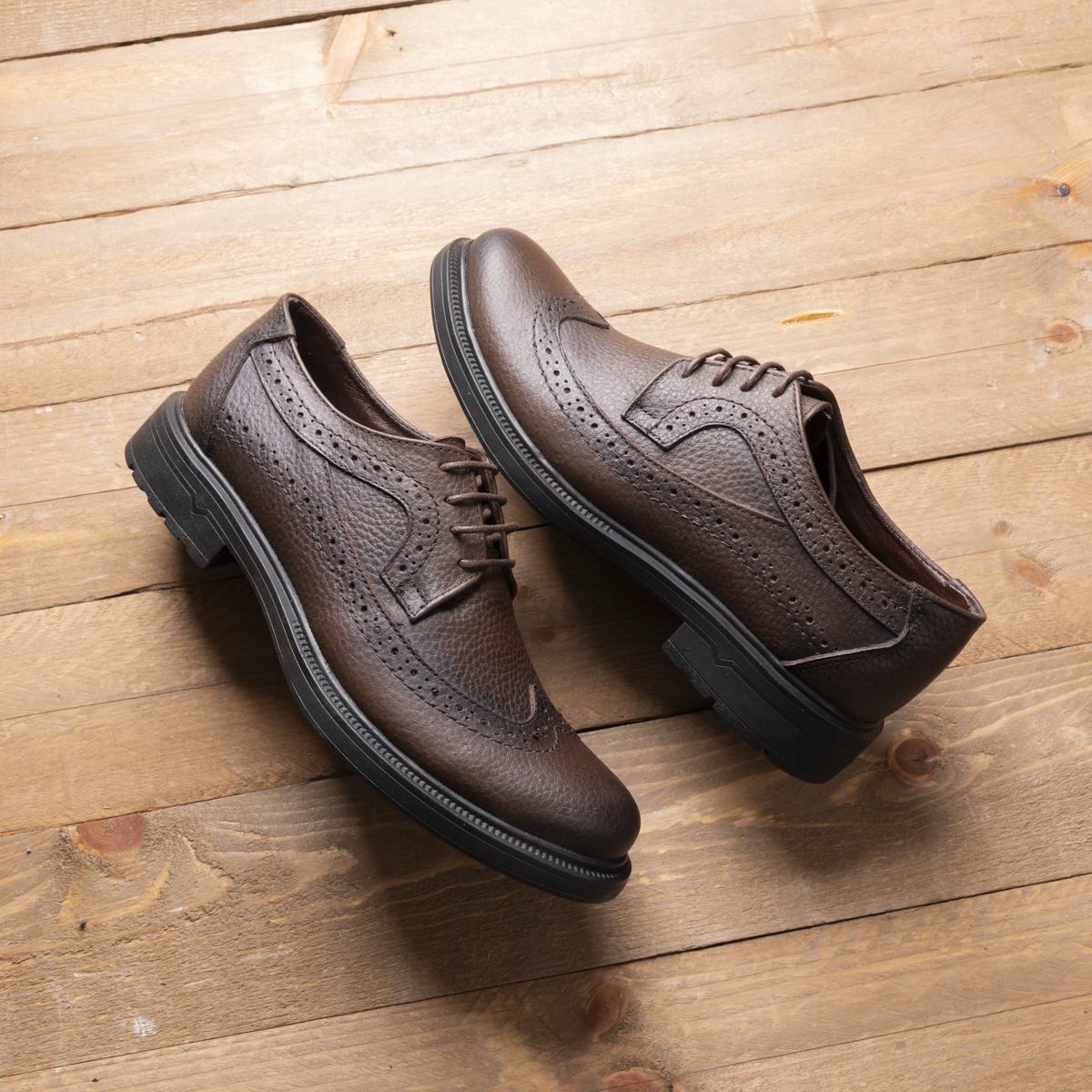 Men's Brogue Oxford – Genuine Leather