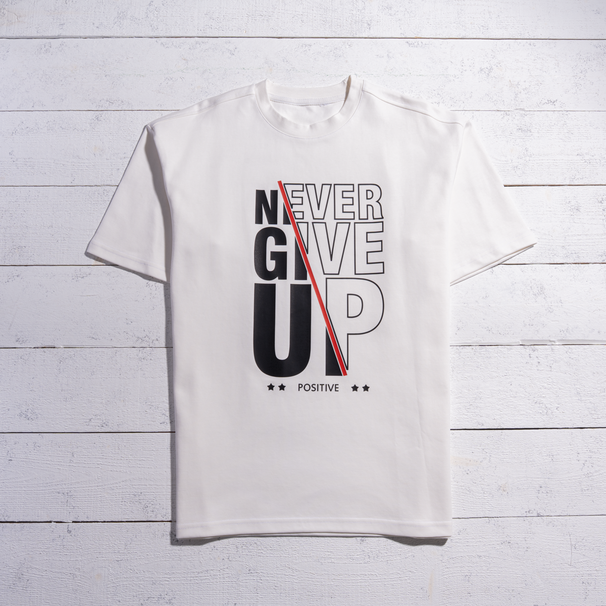 Never Give Up Oversized T-Shirt
