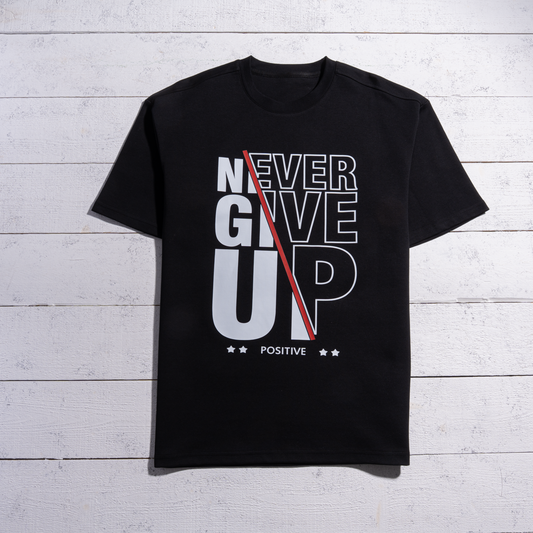 Never Give Up Oversized T-Shirt