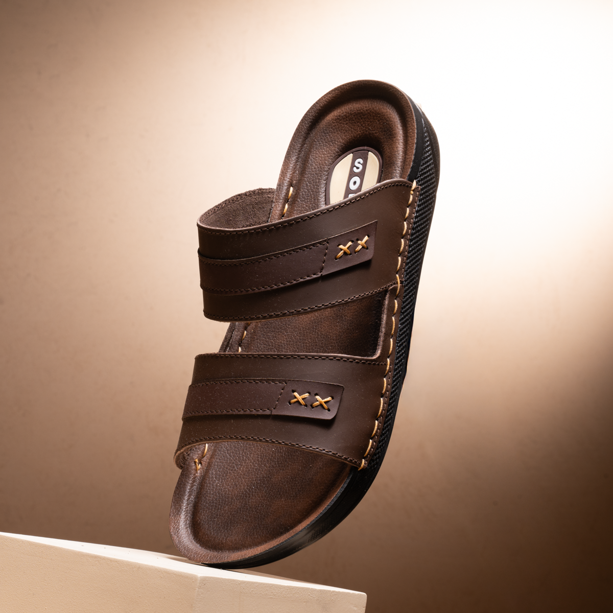 Premium Leather Slides