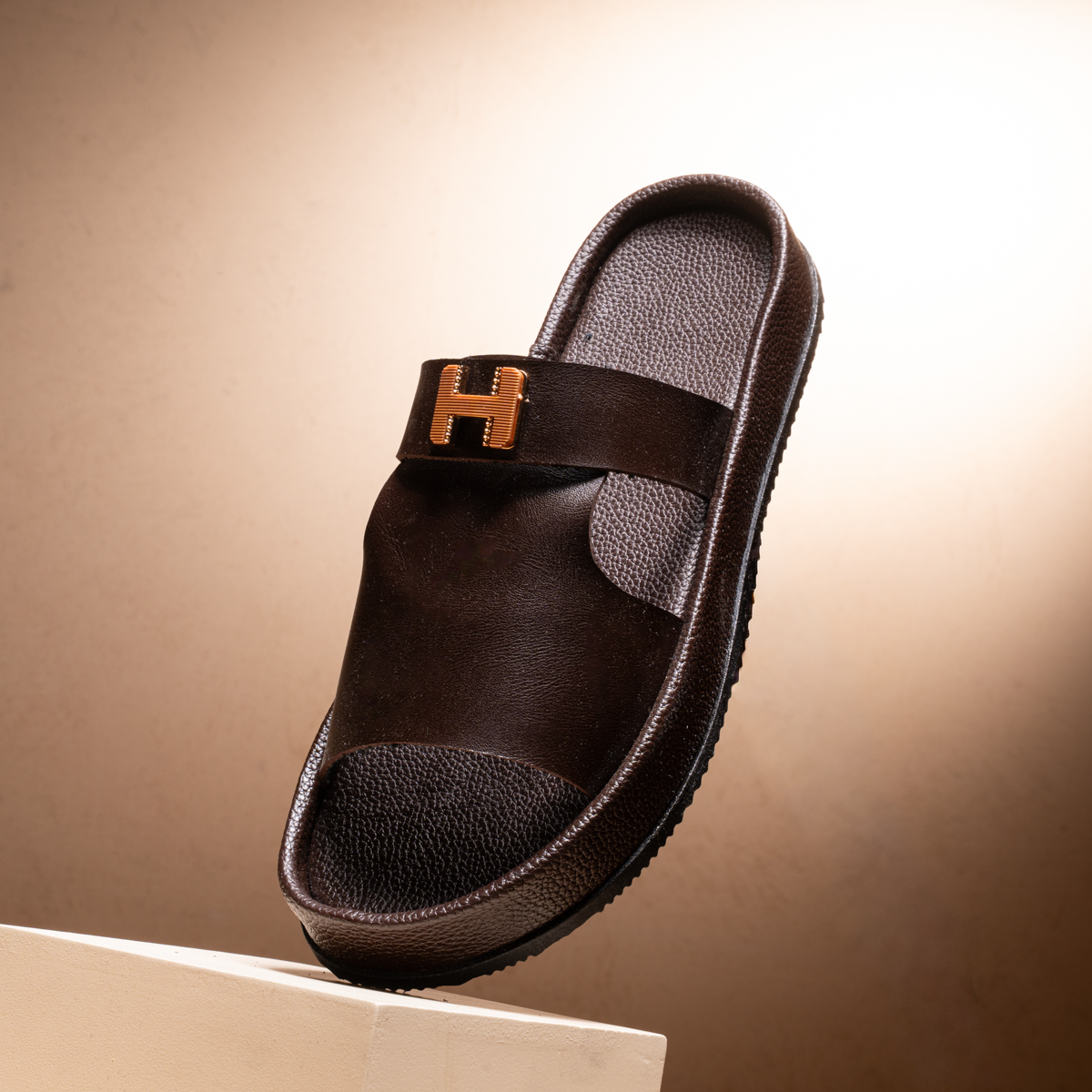 Hermes Leather Slides