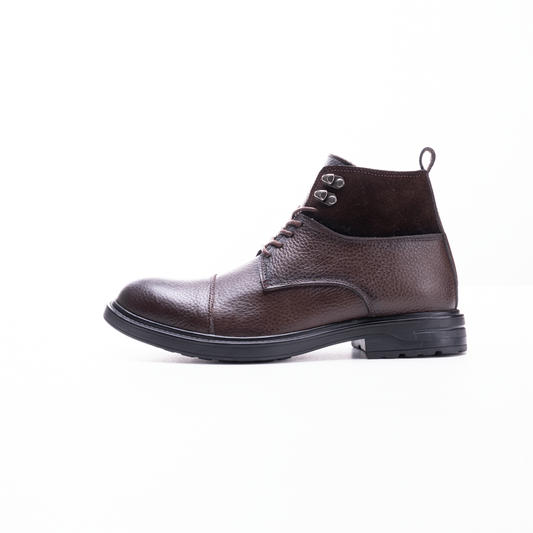 Men’s Genuine Crushed Leather Half Boots