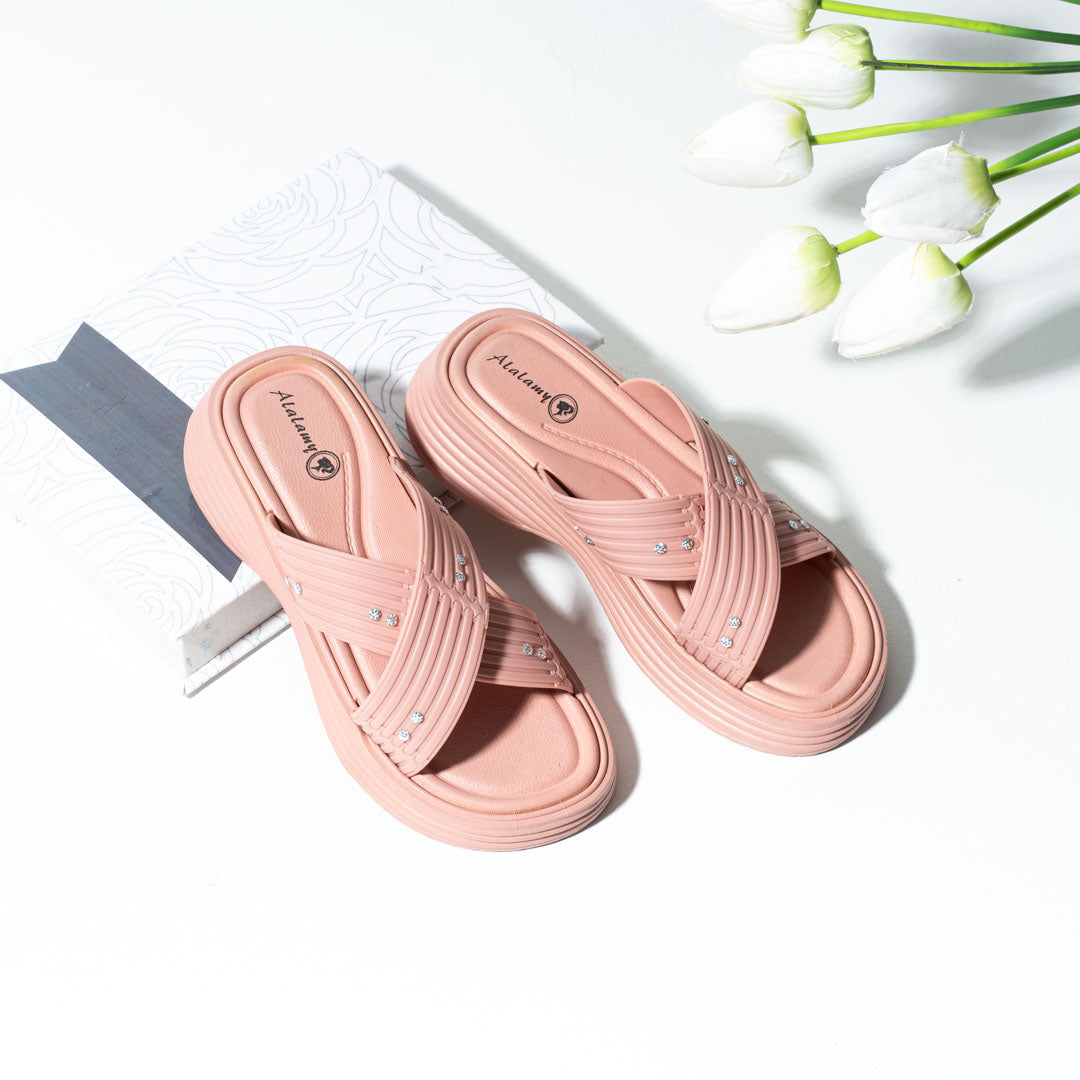 Crystal Comfort Slides