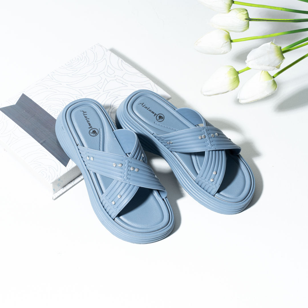 Crystal Comfort Slides