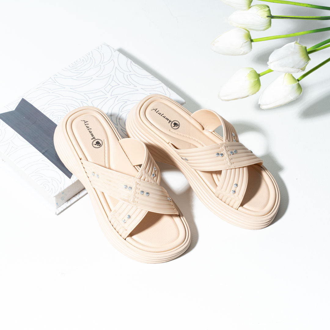 Crystal Comfort Slides