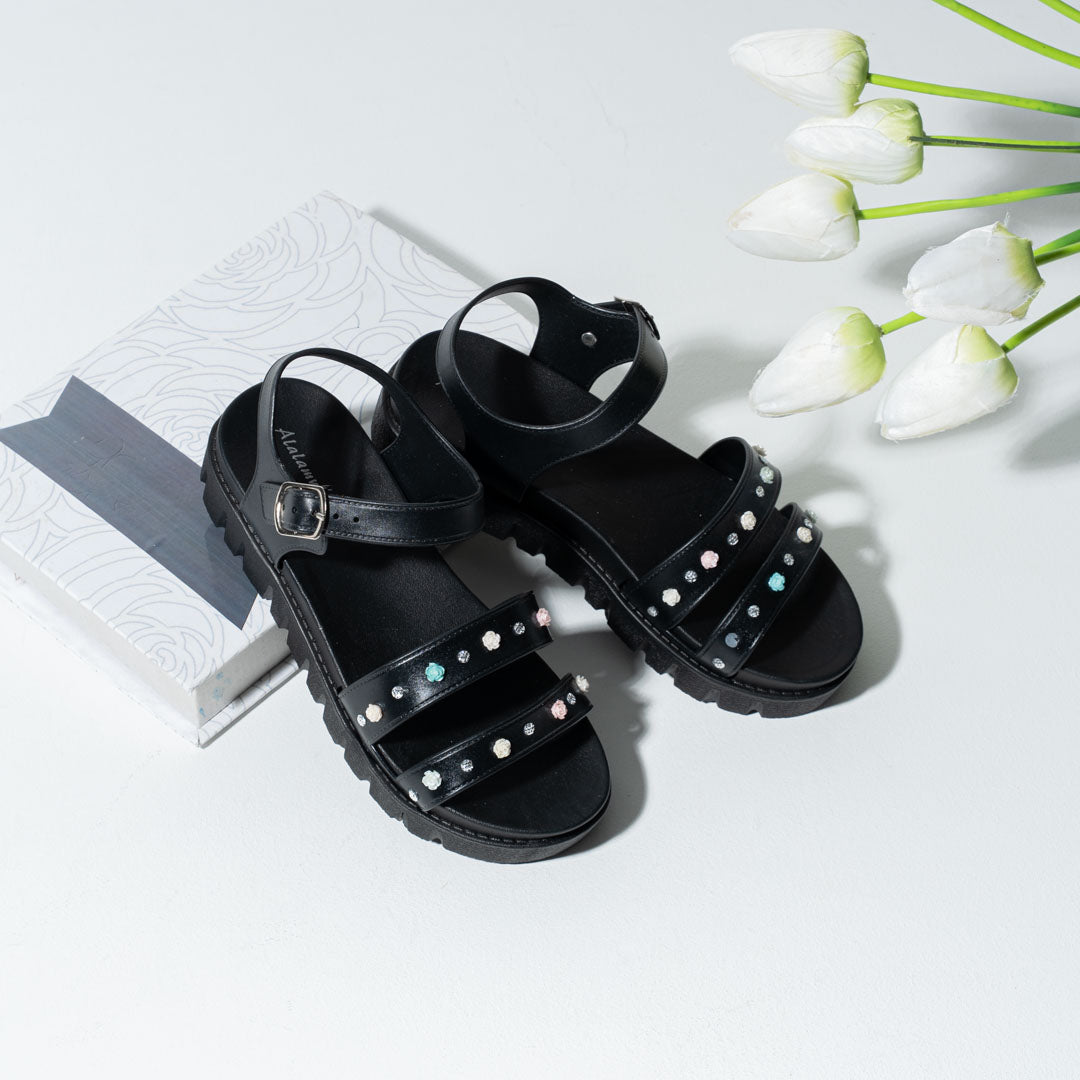 Triple-Strap EVA Sandals for Girls