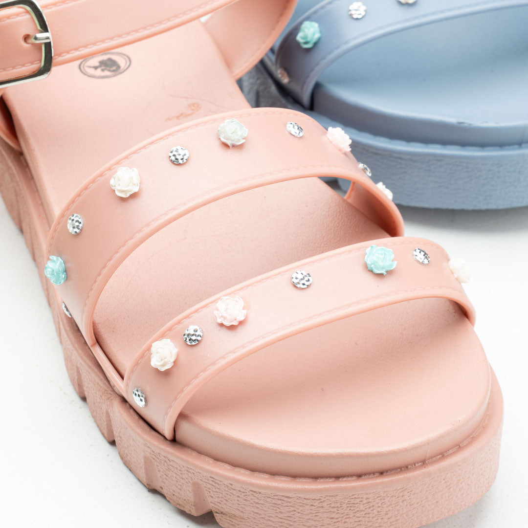 Girls’ EVA Sandals – Triple Strap Design