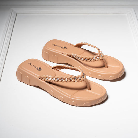 Elegant EVA Pearl Slippers for Women