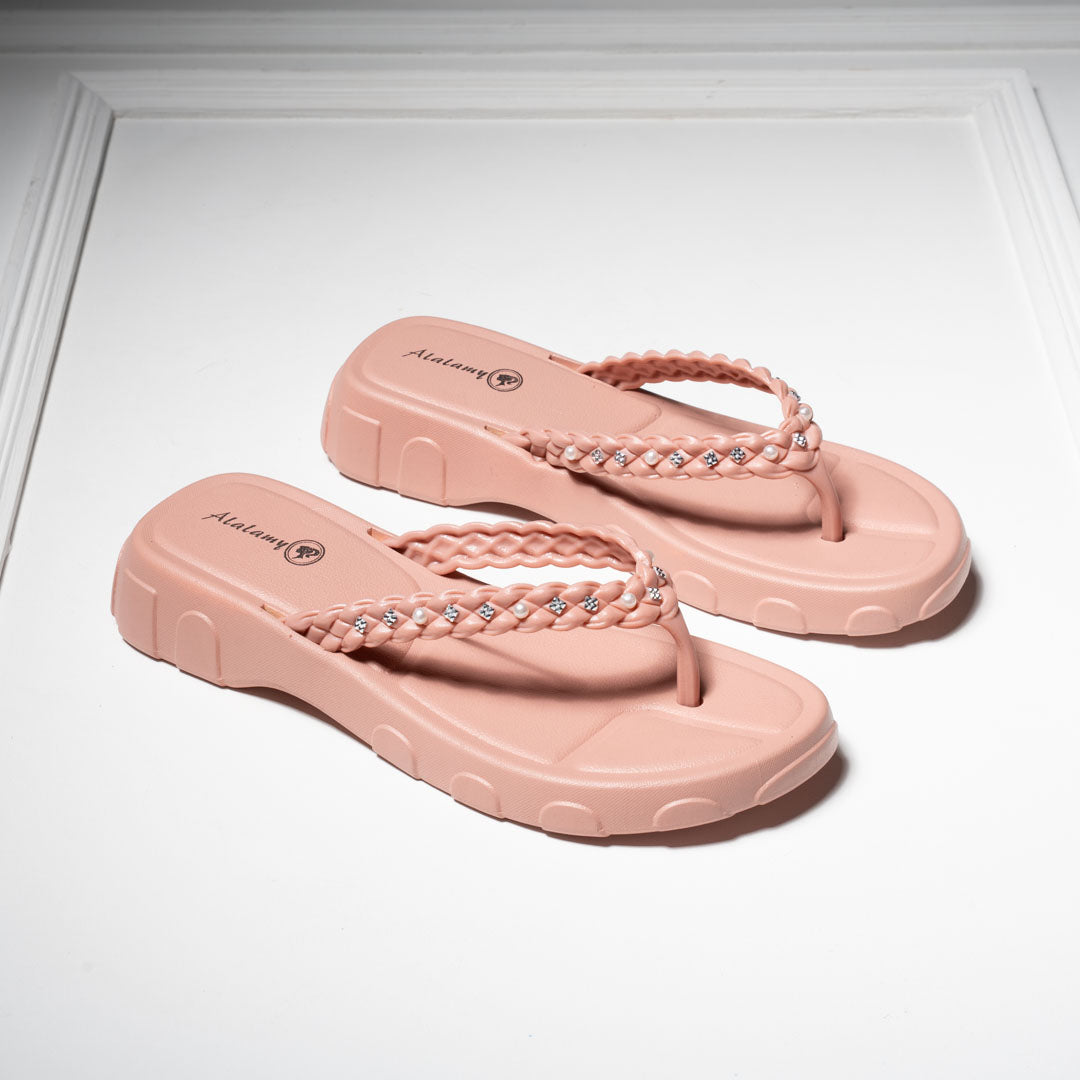 Elegant EVA Pearl Slippers for Women