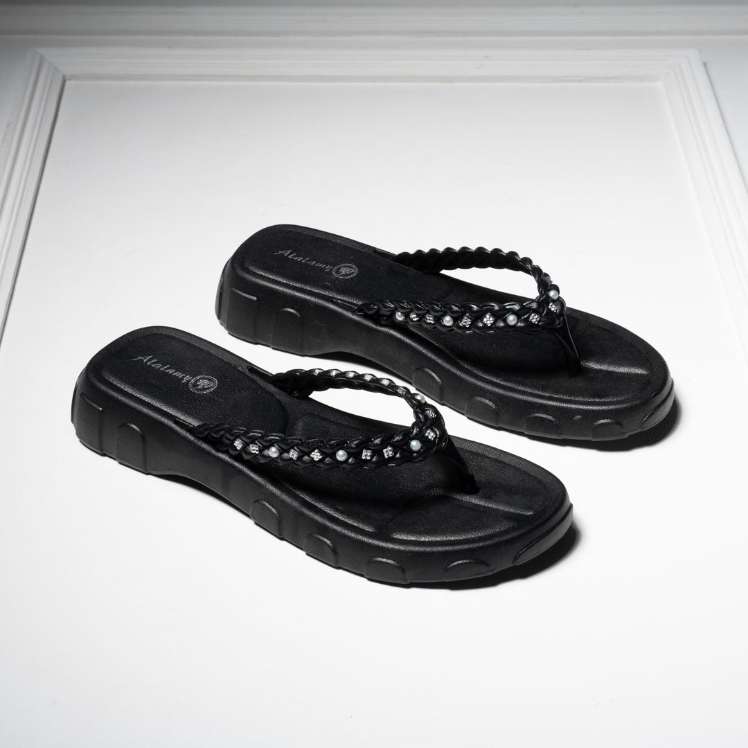 Elegant EVA Pearl Slippers for Women