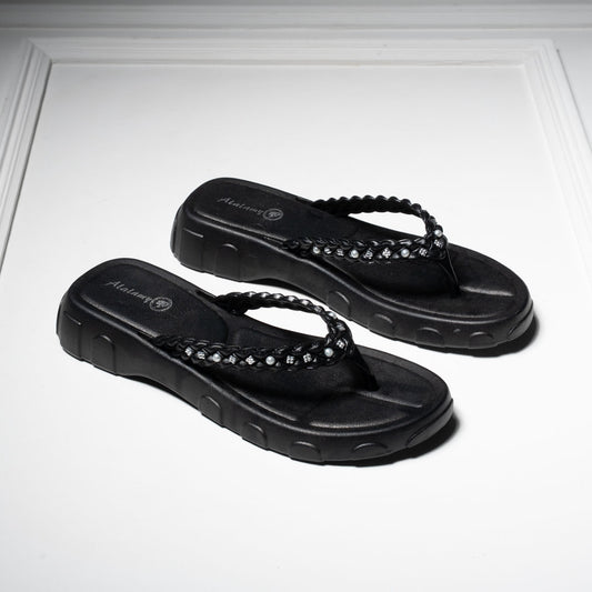 Elegant EVA Pearl Slippers for Women