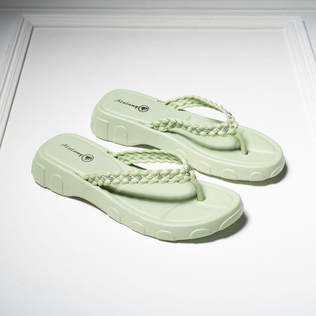 Elegant EVA Pearl Slippers for Women