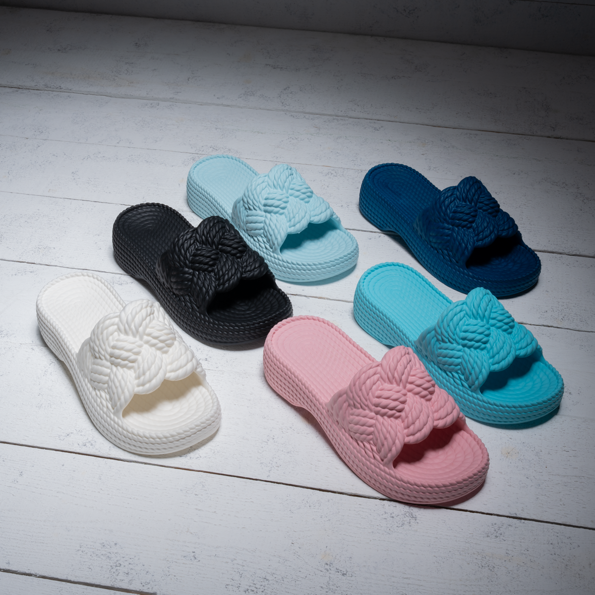 Women's Braided Platform EVA Slide