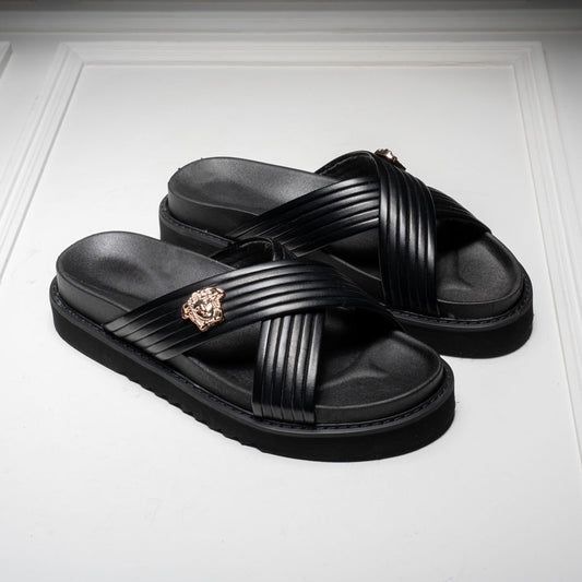 Men’s Designer Leather Slippers