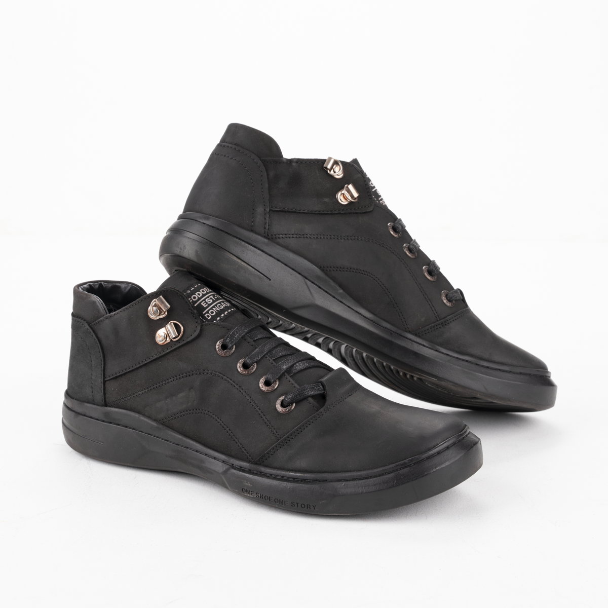 Leather Shoes with Pure Rubber