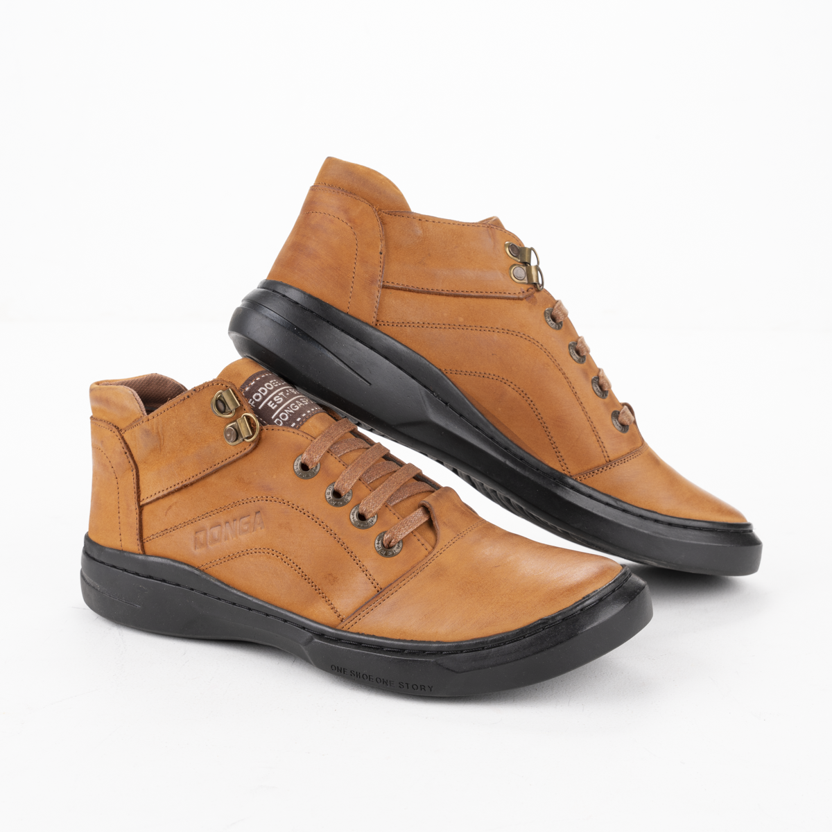 Leather Shoes with Pure Rubber