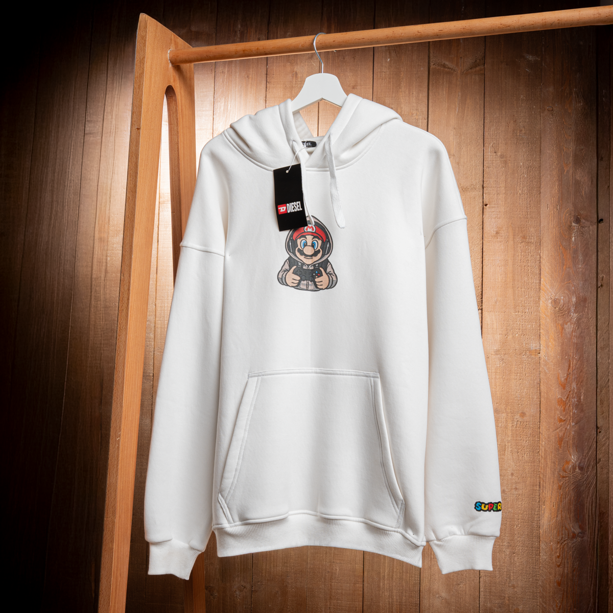 Mario Graphic Cotton Hoodie