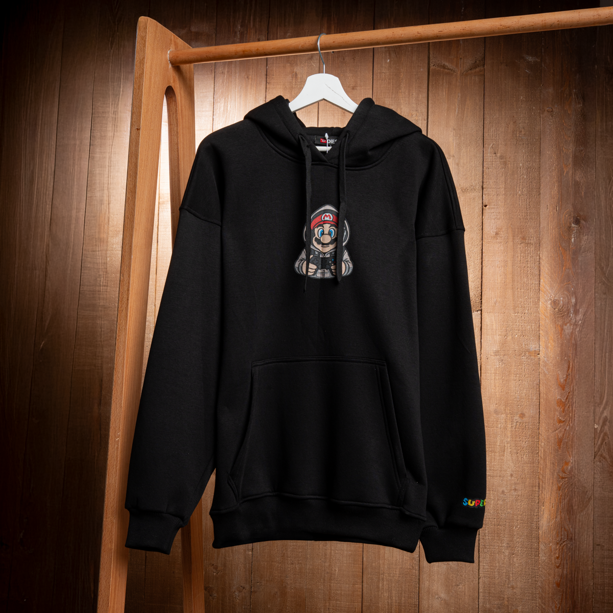 Mario Graphic Cotton Hoodie