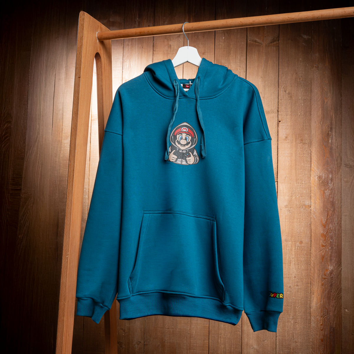 Mario Graphic Cotton Hoodie