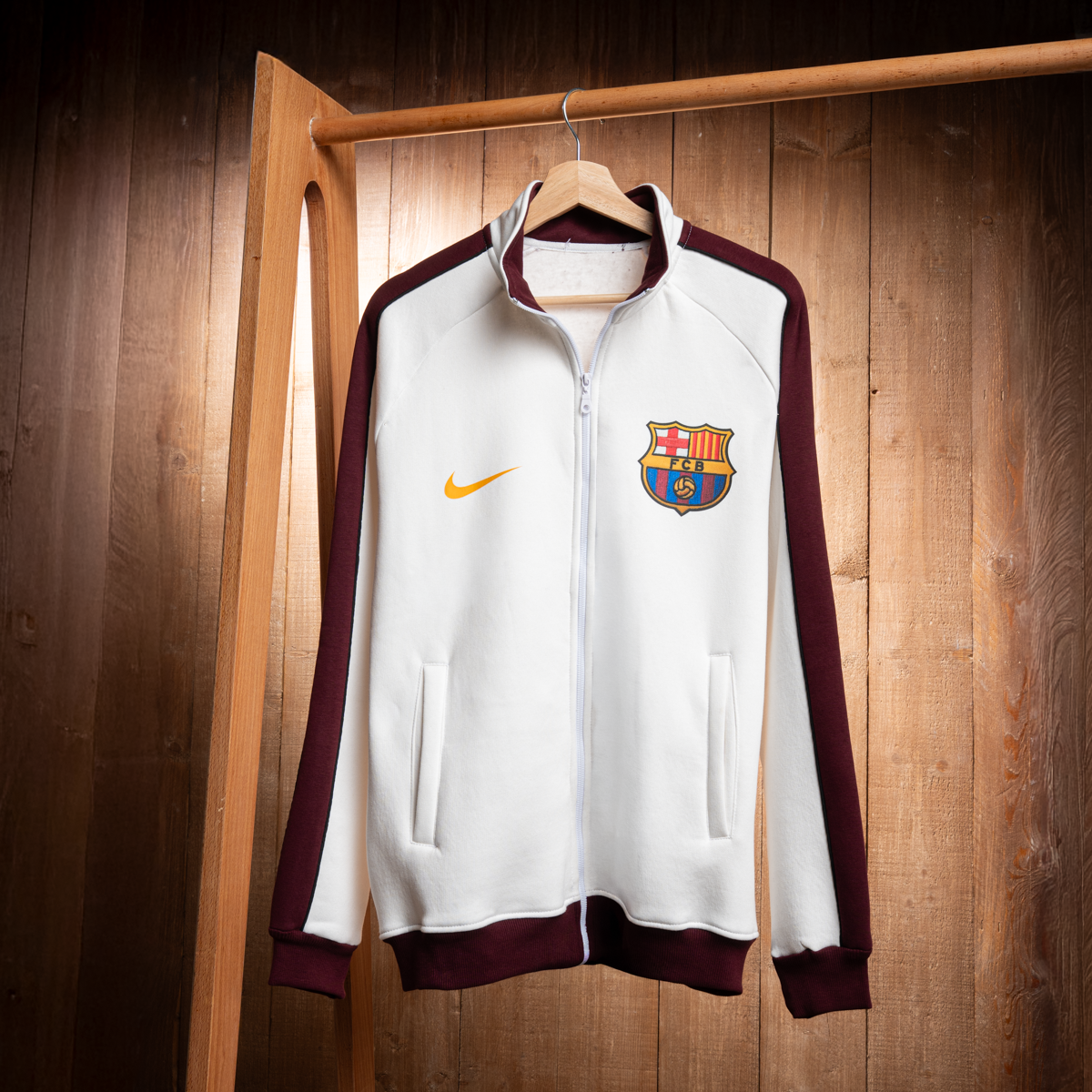 Barcelona Full-Zip Cotton Sweatshirt