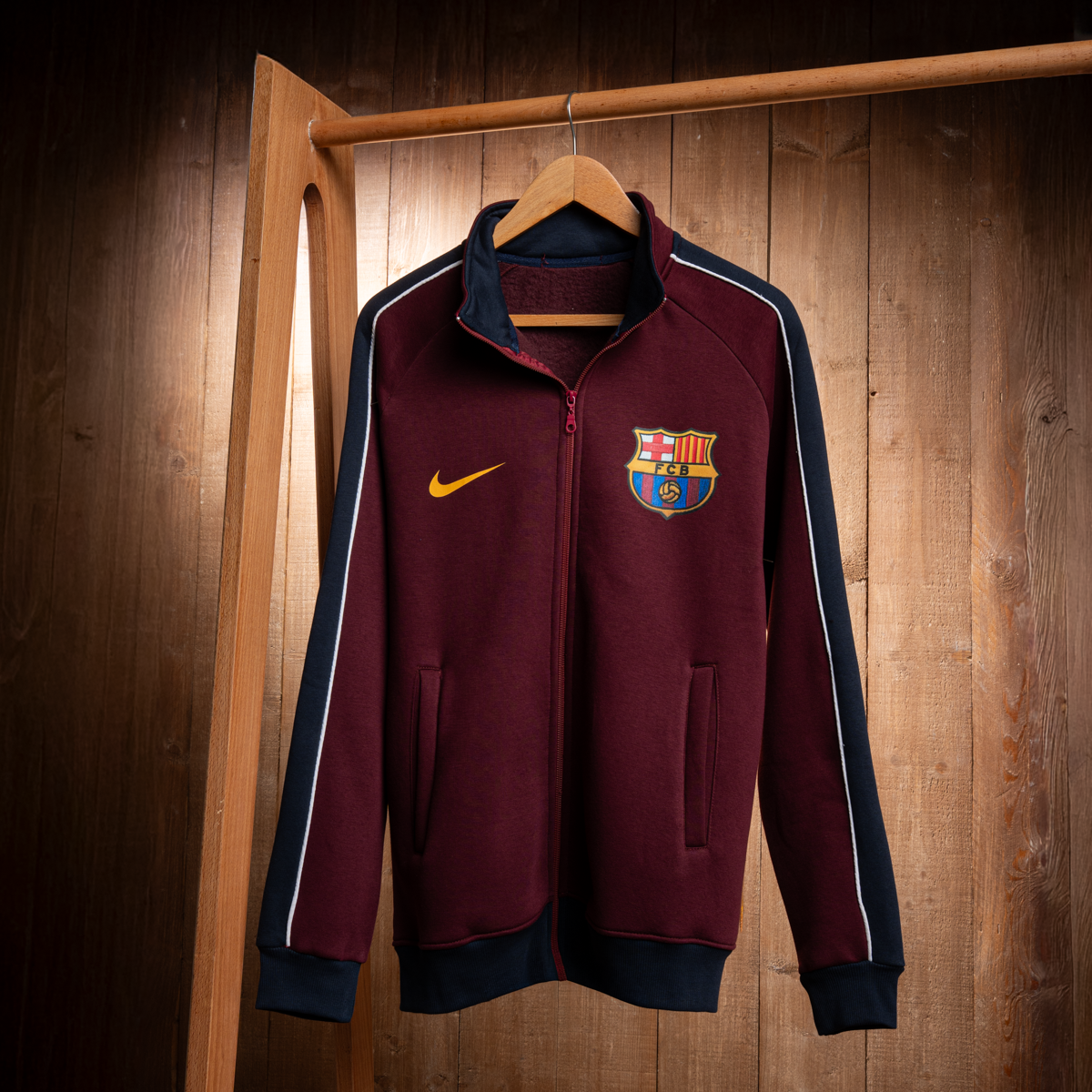 Barcelona Full-Zip Cotton Sweatshirt