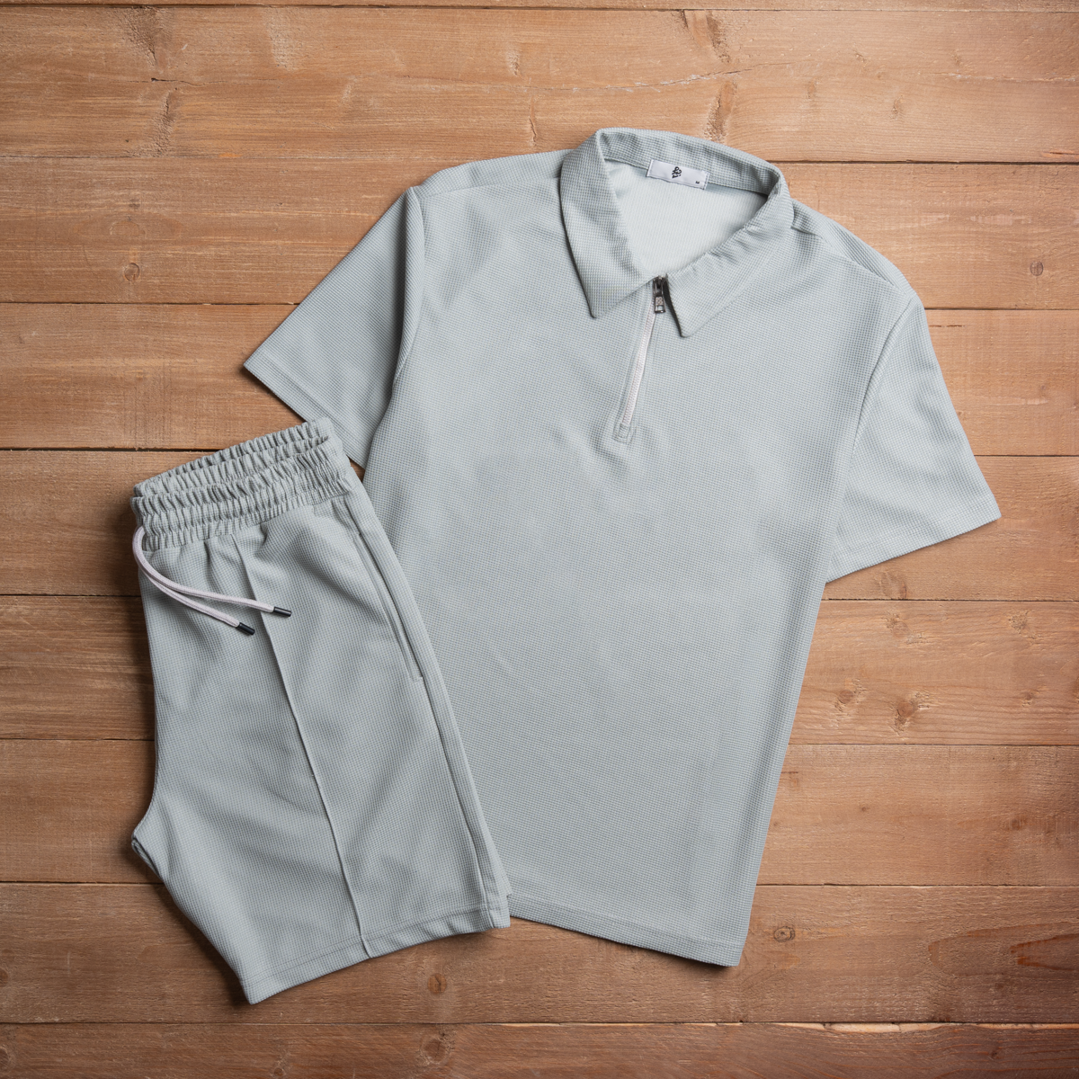 Men's Zip Polo Set