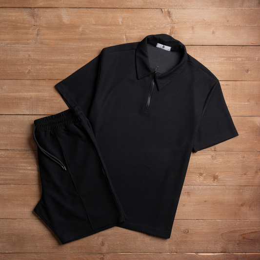 Men's Zip Polo Set