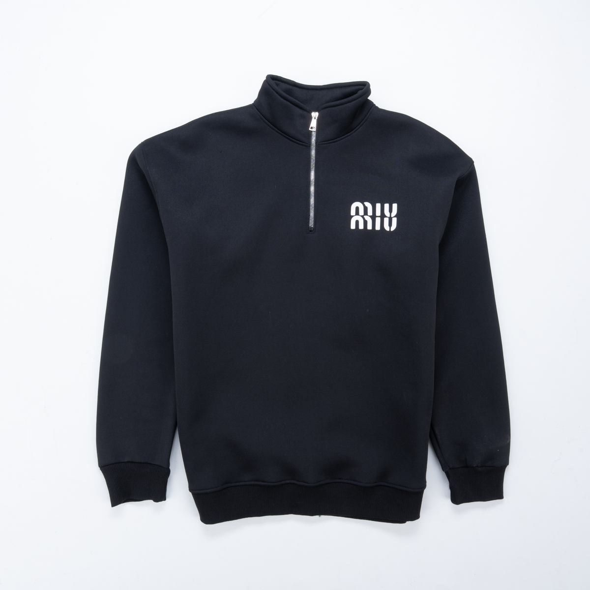 MIU Cotton Half-Zip Pullover