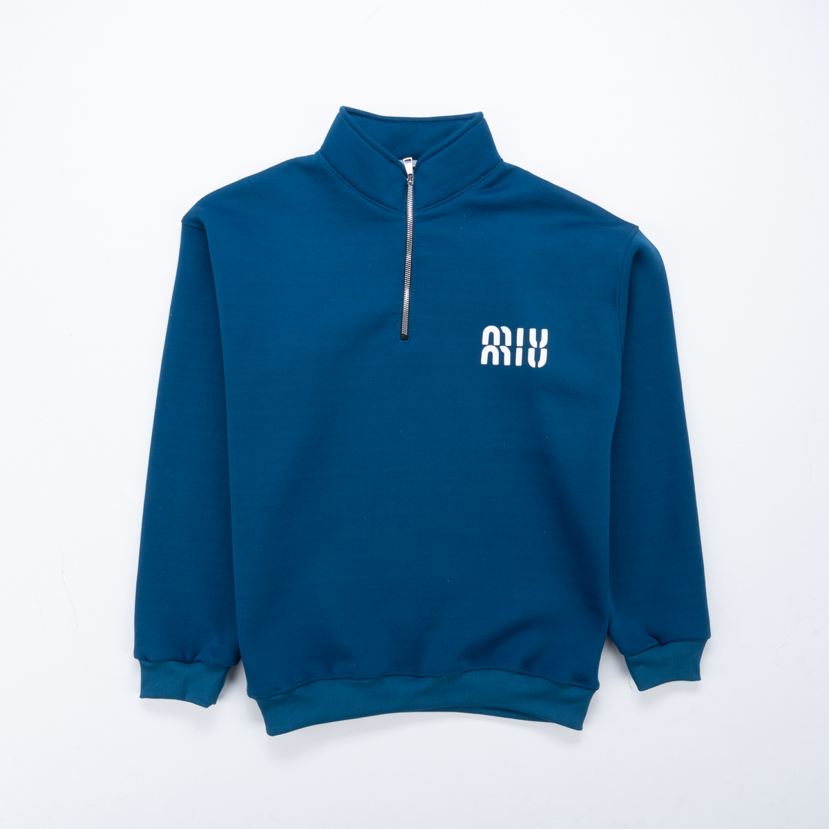 MIU Cotton Half-Zip Pullover