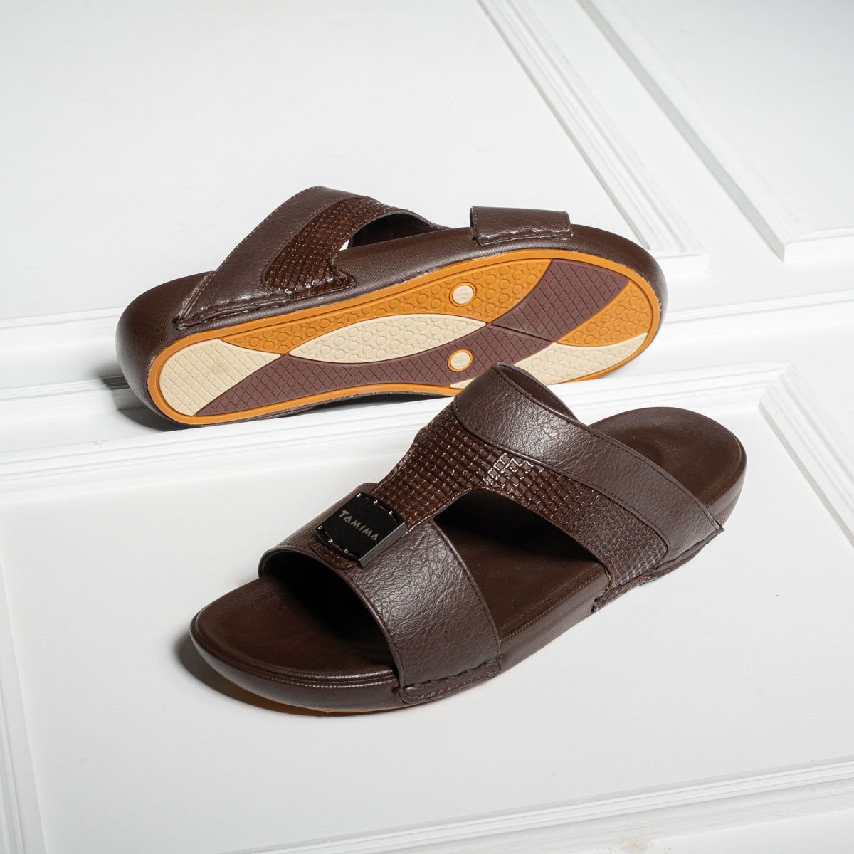 Tamima Genuine Gulf Leather Slippers