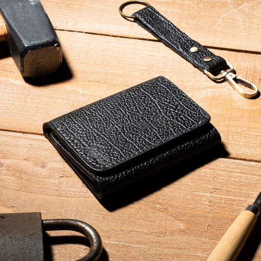 Stylish Men’s Leather Wallet with Keyring – REVO 2
