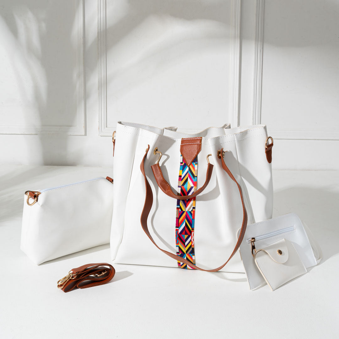 Luxury Women’s Leather Bag Combo – 4 Pieces